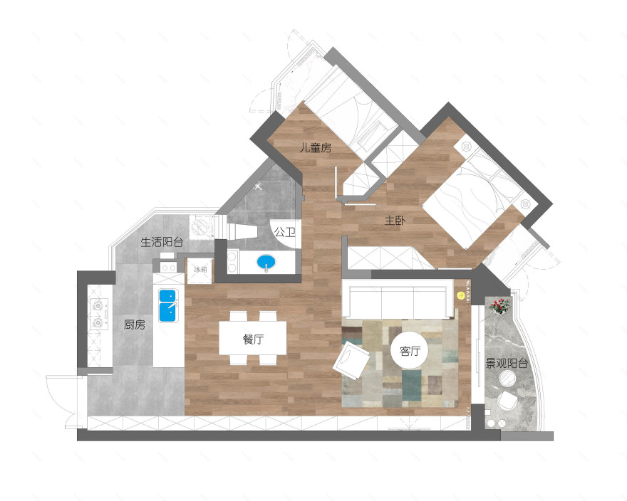 现代简约深圳宅,开启无敌看海模式-10