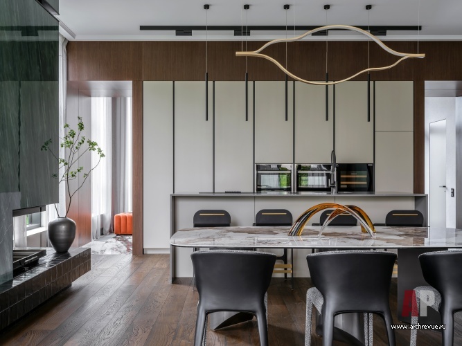 “Парк Фонте”四层高现代城镇住宅室内设计丨Чернявская Анастасия-17