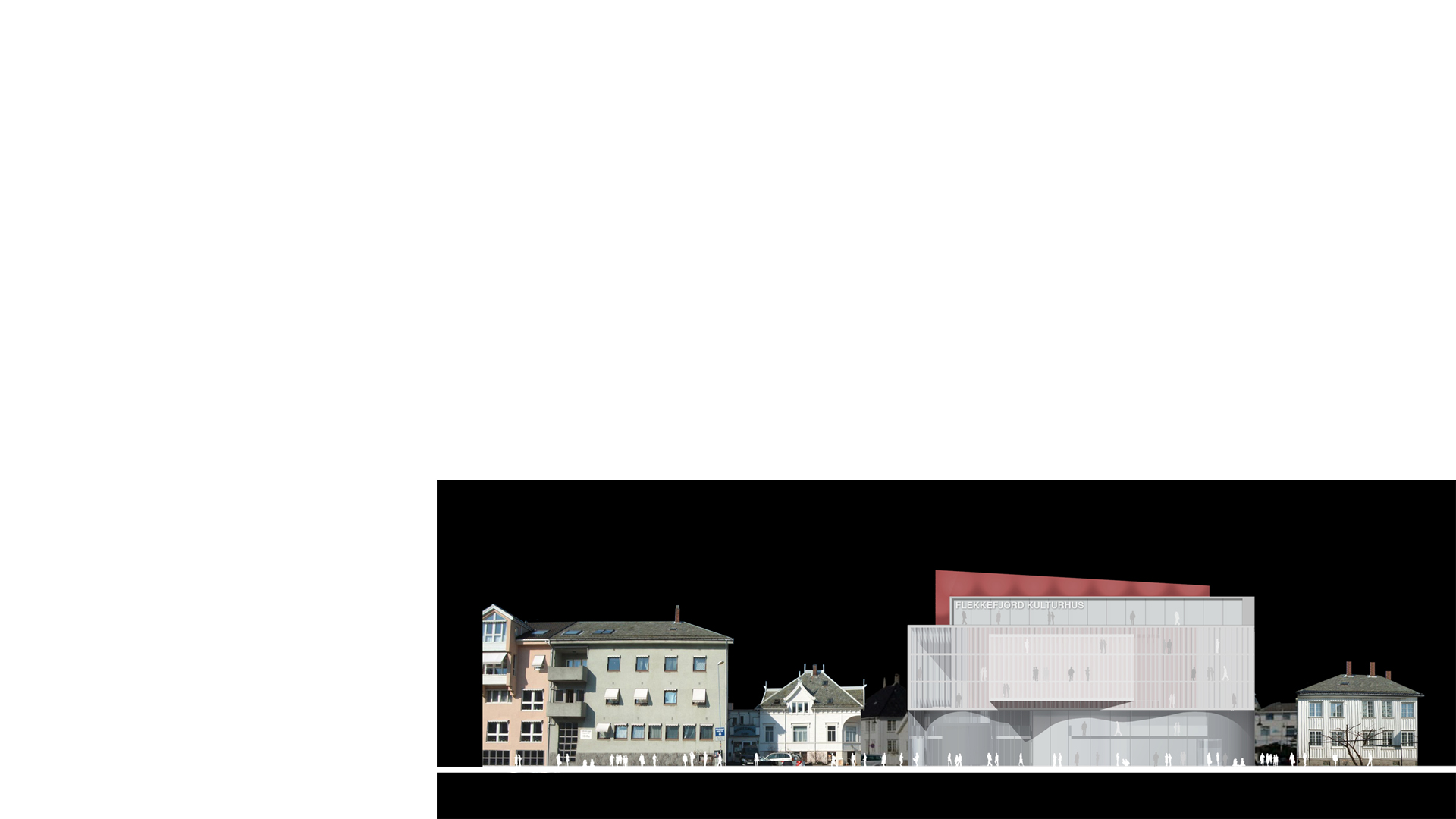 弗莱克菲尤尔文化中心

注：Flekkefjord是挪威的一个地名，直译为弗莱克菲尤尔 ；Kulturhus在挪威语里是文化中心文化之家的意思  丨挪威丨Keith Williams Architects-19