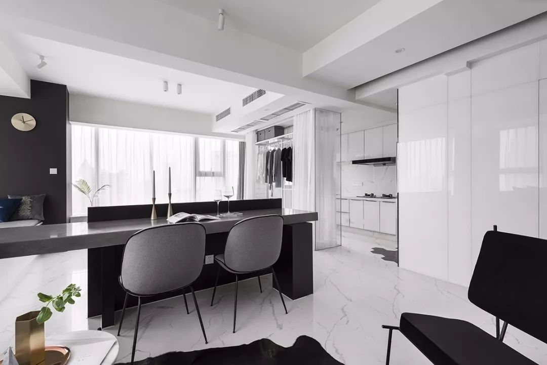 48 平米小户型秒变 100 平,现代风格设计展现空间魔法-19