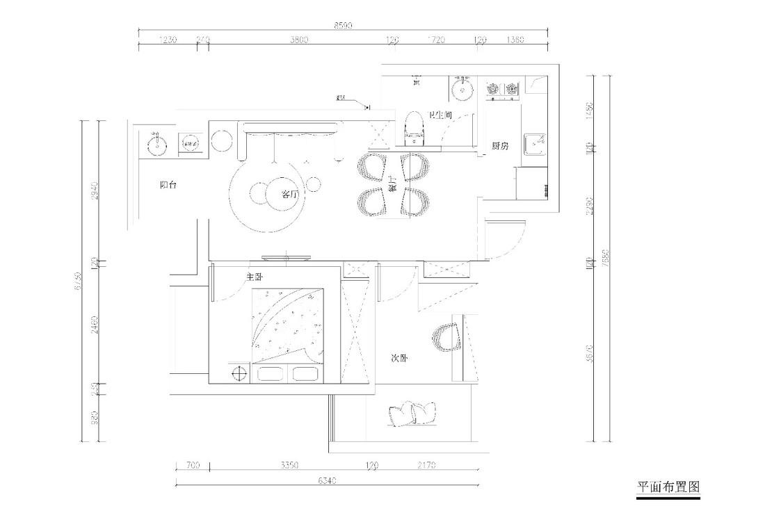 58 平米二手房重装 | 灰蓝茱萸粉的温馨小窝-3