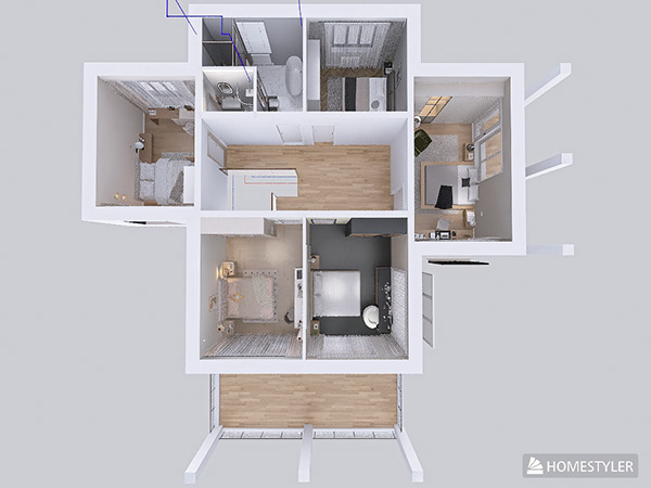 Дизайн проект двухэтажного дома-1
