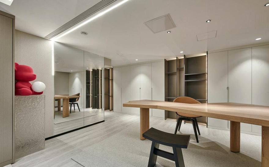 300㎡温暖原木风治愈系私宅-13