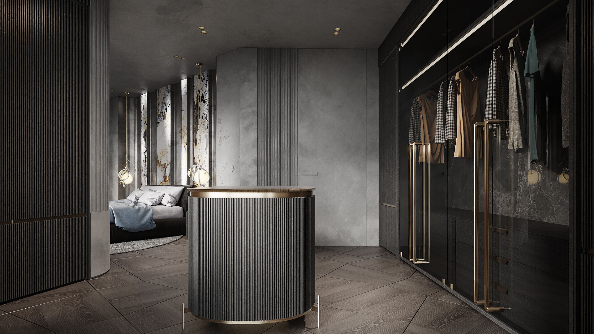 乌克兰极简黑公寓丨乌克兰基辅丨IQOSA-29