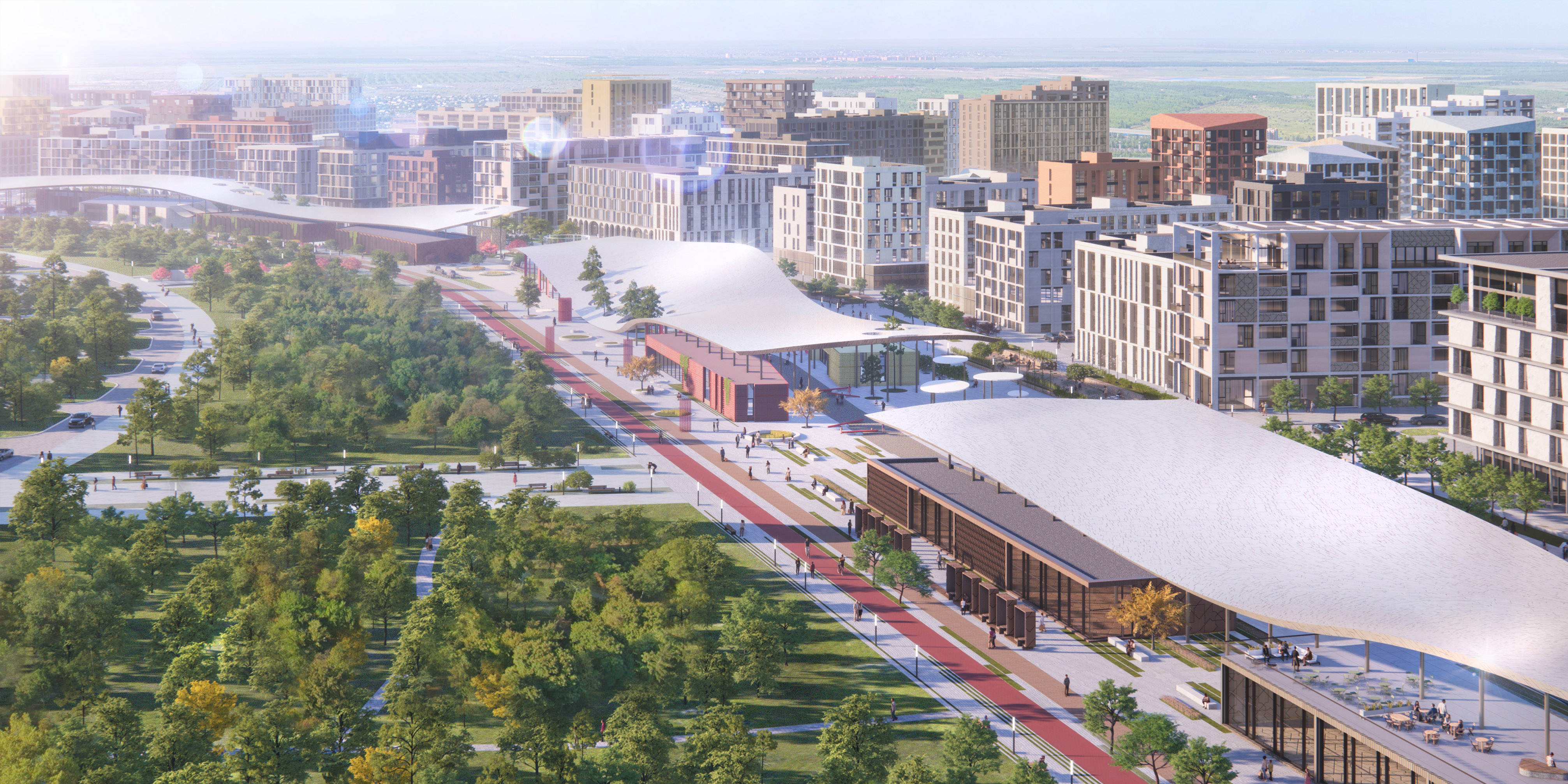 GRAND MOSQUE周边开发项目丨哈萨克斯坦丨LEVEL80 | architects（团队成员众多）-22