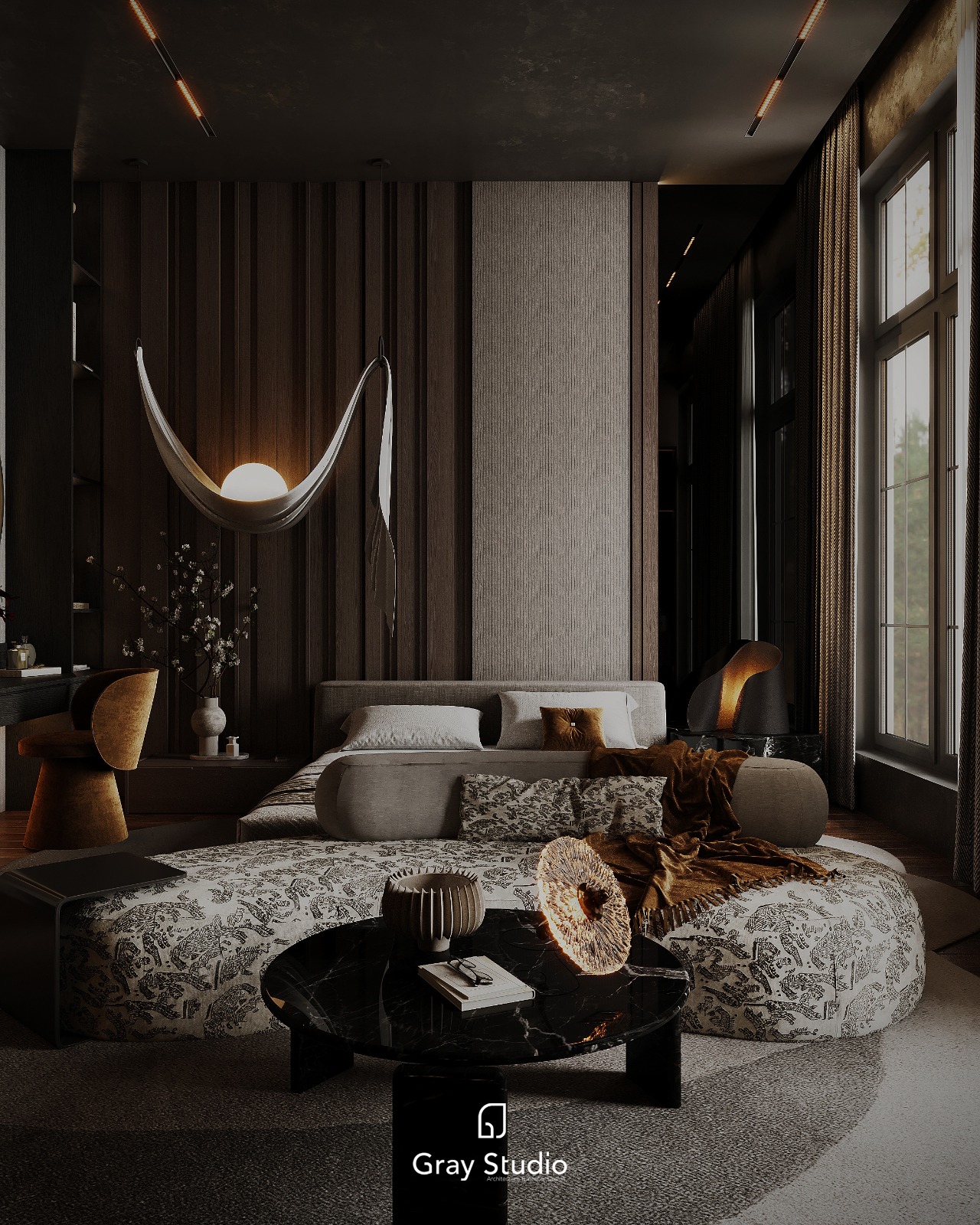 主卧设计项目丨英国丨Gray Studio-9