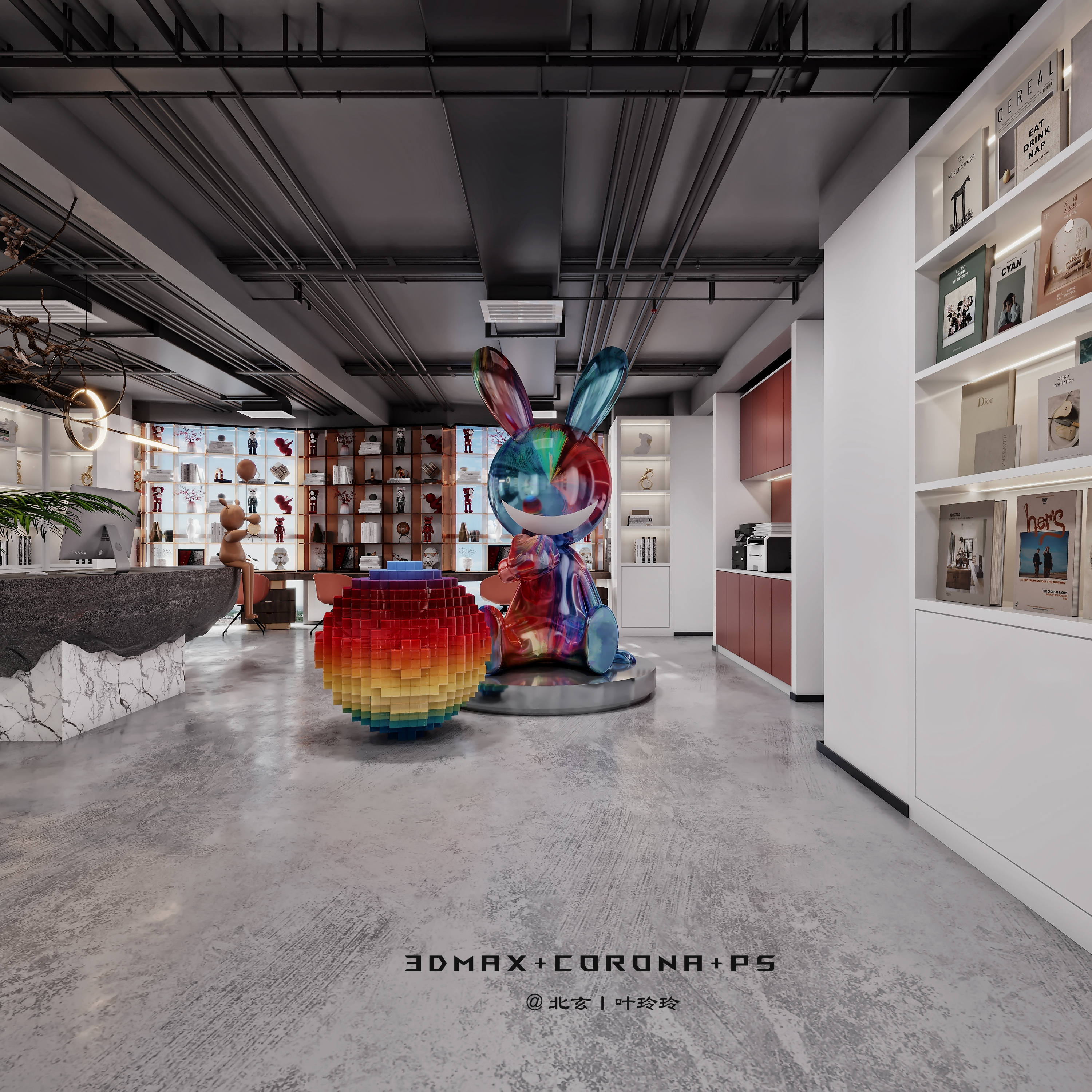 传媒公司办公室 | 搭建美妙的人文结构-13