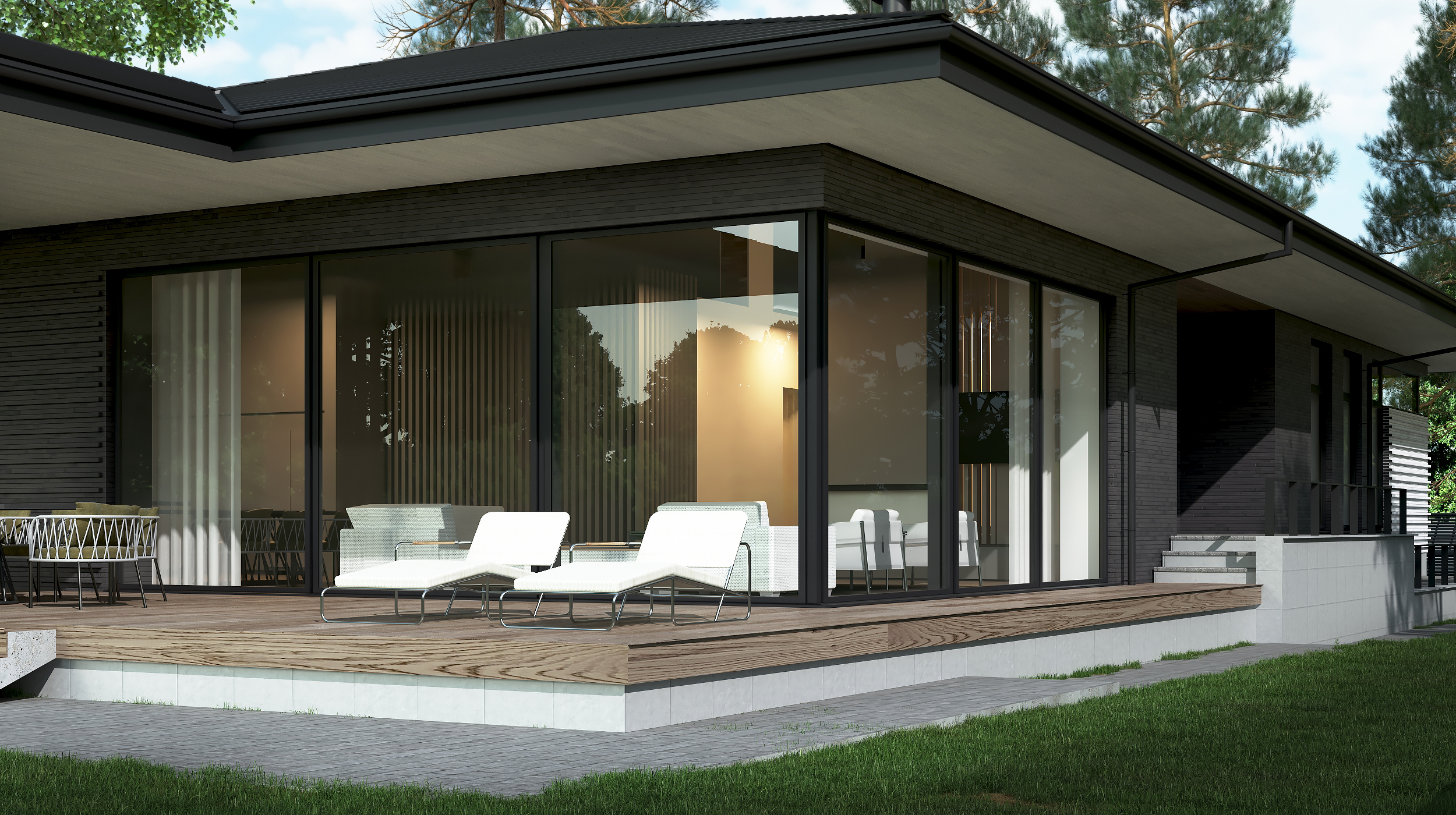 单层带地下室住宅-14