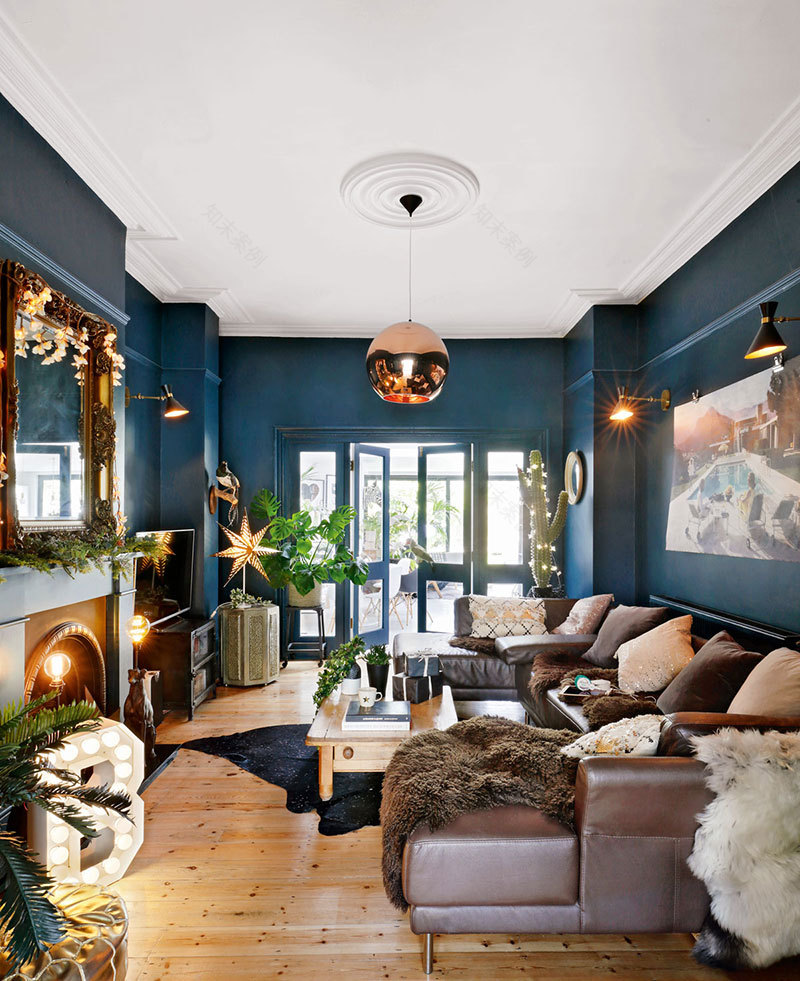 伦敦奇幻圣诞宅,创意绿植装点别样空间-5