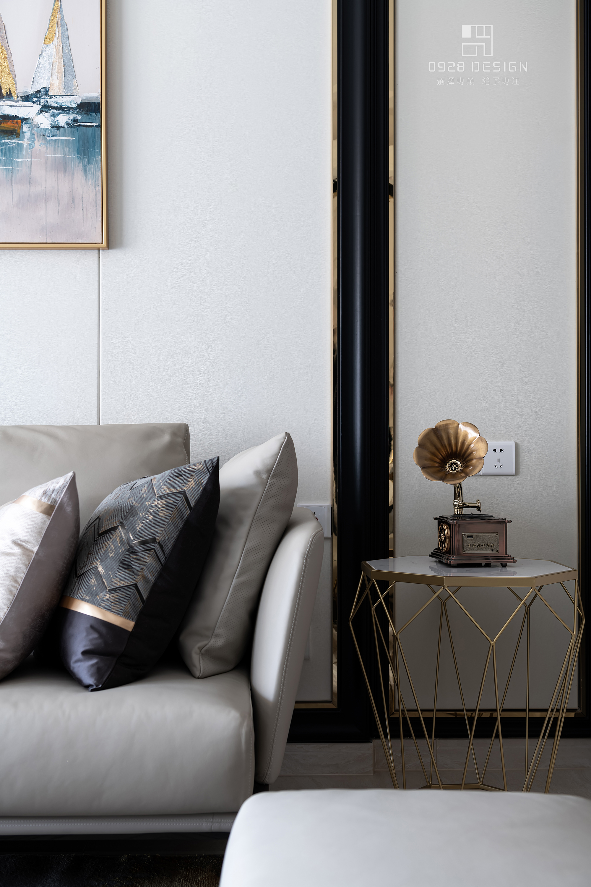 玖龙玺花园的后现代混搭家居设计-23