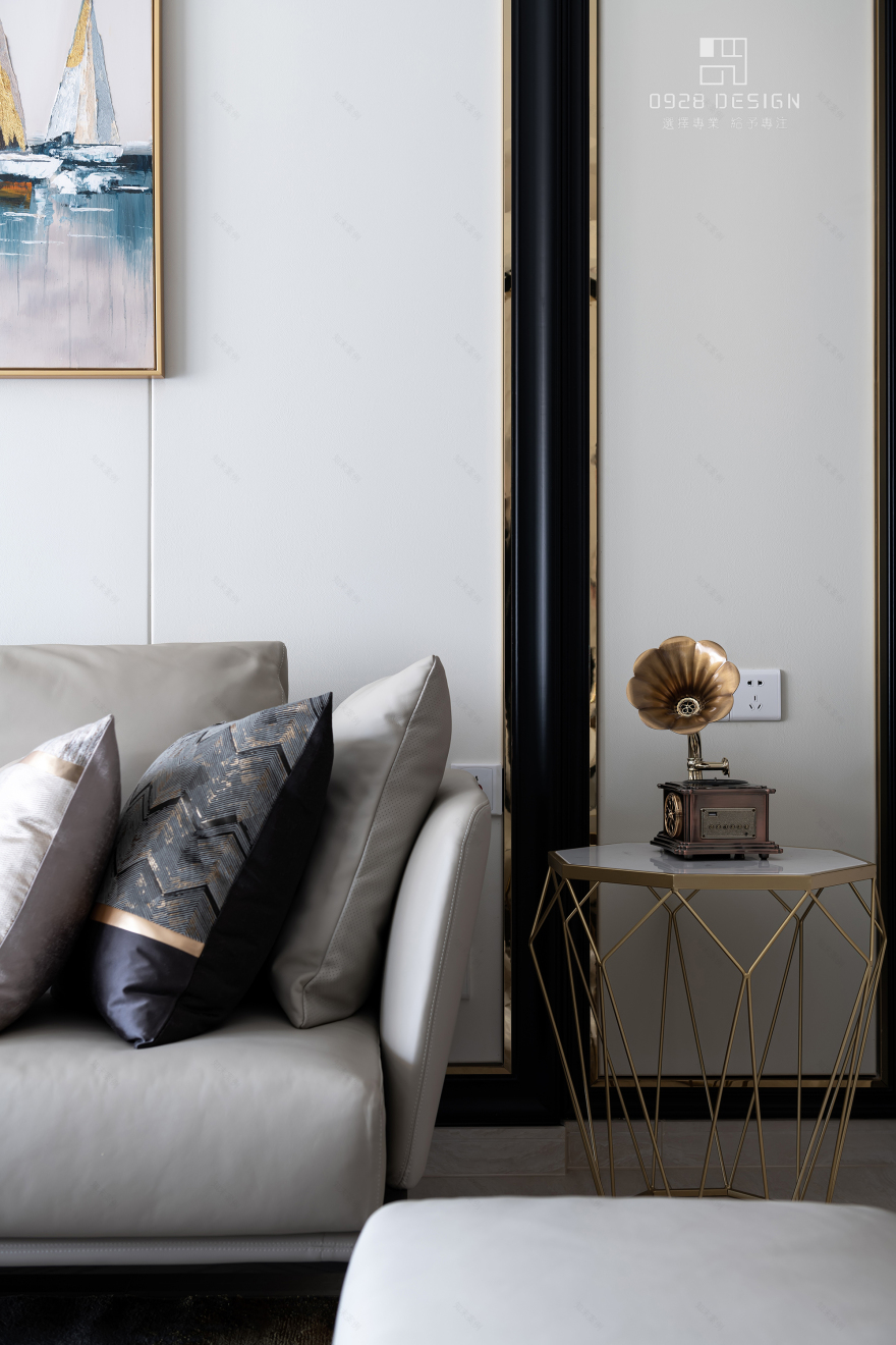 玖龙玺花园的后现代混搭家居设计-23