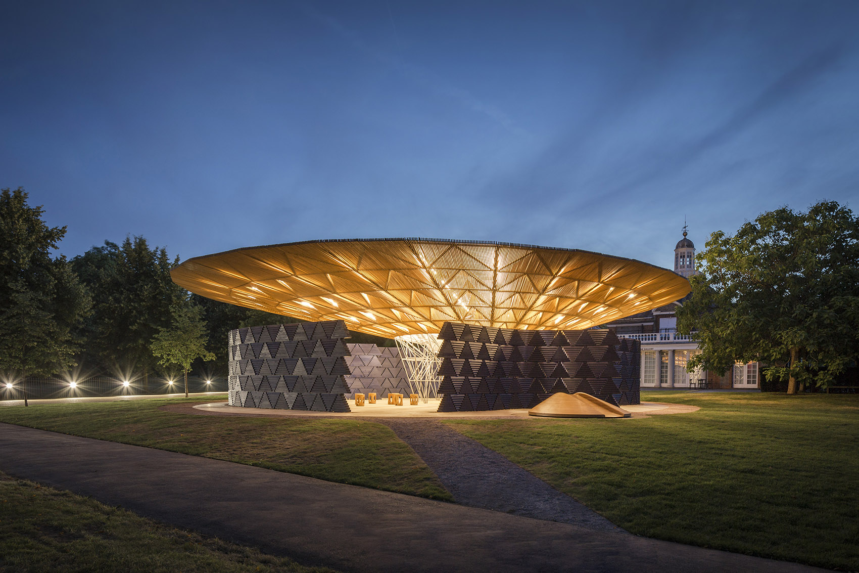 蛇形展厅2017，伦敦 / Kéré Architecture-10