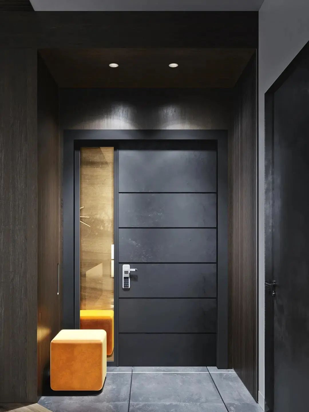 摩登时代大平层,水泥灰与木质元素的自然碰撞-4