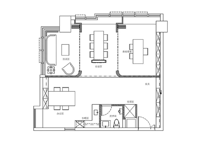 20万元办公空间200平米装修案例-20