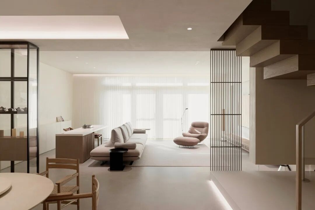 BENSONDESIGN原创设计丨400㎡被自然环绕的极简别墅-42