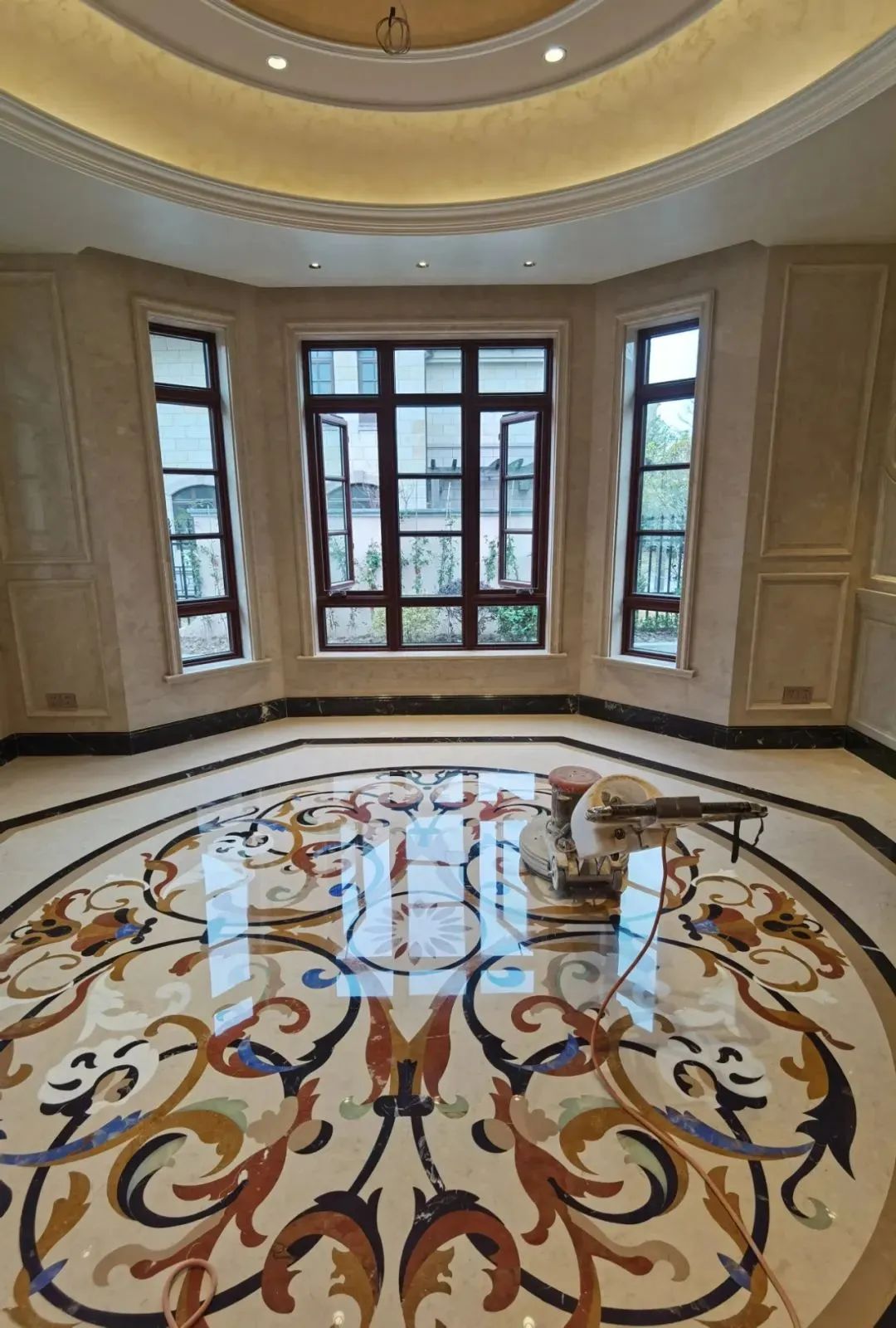 别墅大理石装饰实拍案例丨中国随州丨叶胤祥设计事务所-14