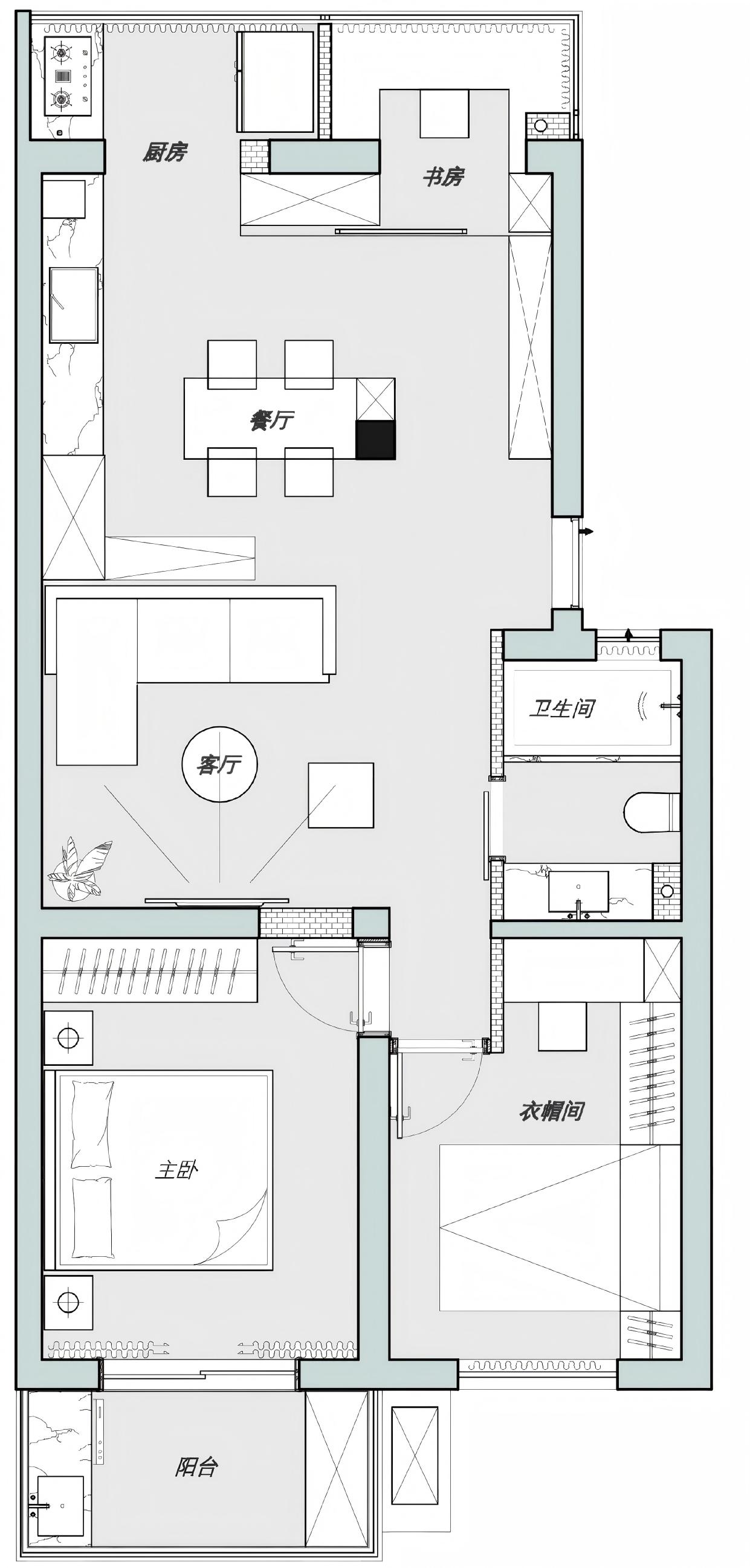 80㎡老房焕生 · 形简意浓,归于甜境丨中国南京丨LAB创意设计-15