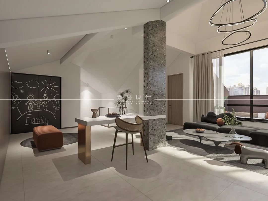 阅骊山 · 现代简约亲子互动别墅设计丨青马别墅设计-48