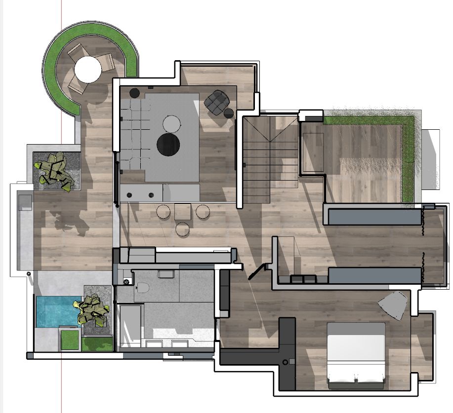 兰亭·望 | 李翔设计师的简约复式空间设计-53