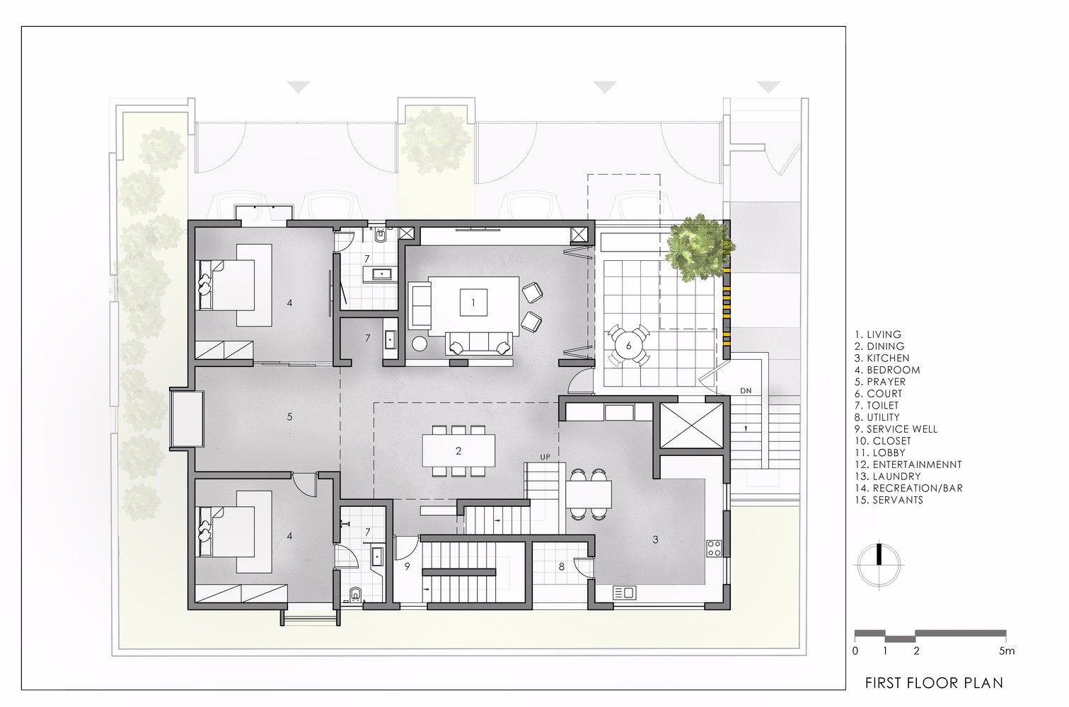 Spacefiction Studio 隐私与公开空间的“度”：Never-Apart-ment 住宅-62