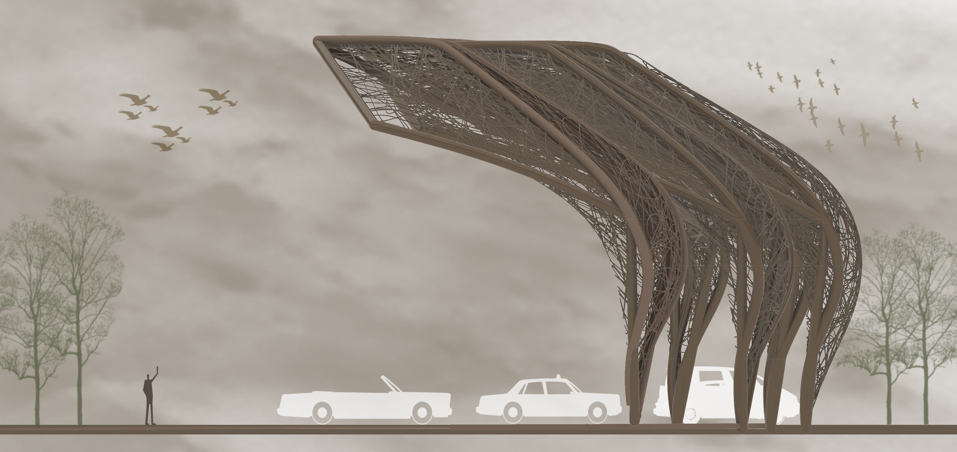 Woven Biomimicry Pavilion（编织仿生馆）-22