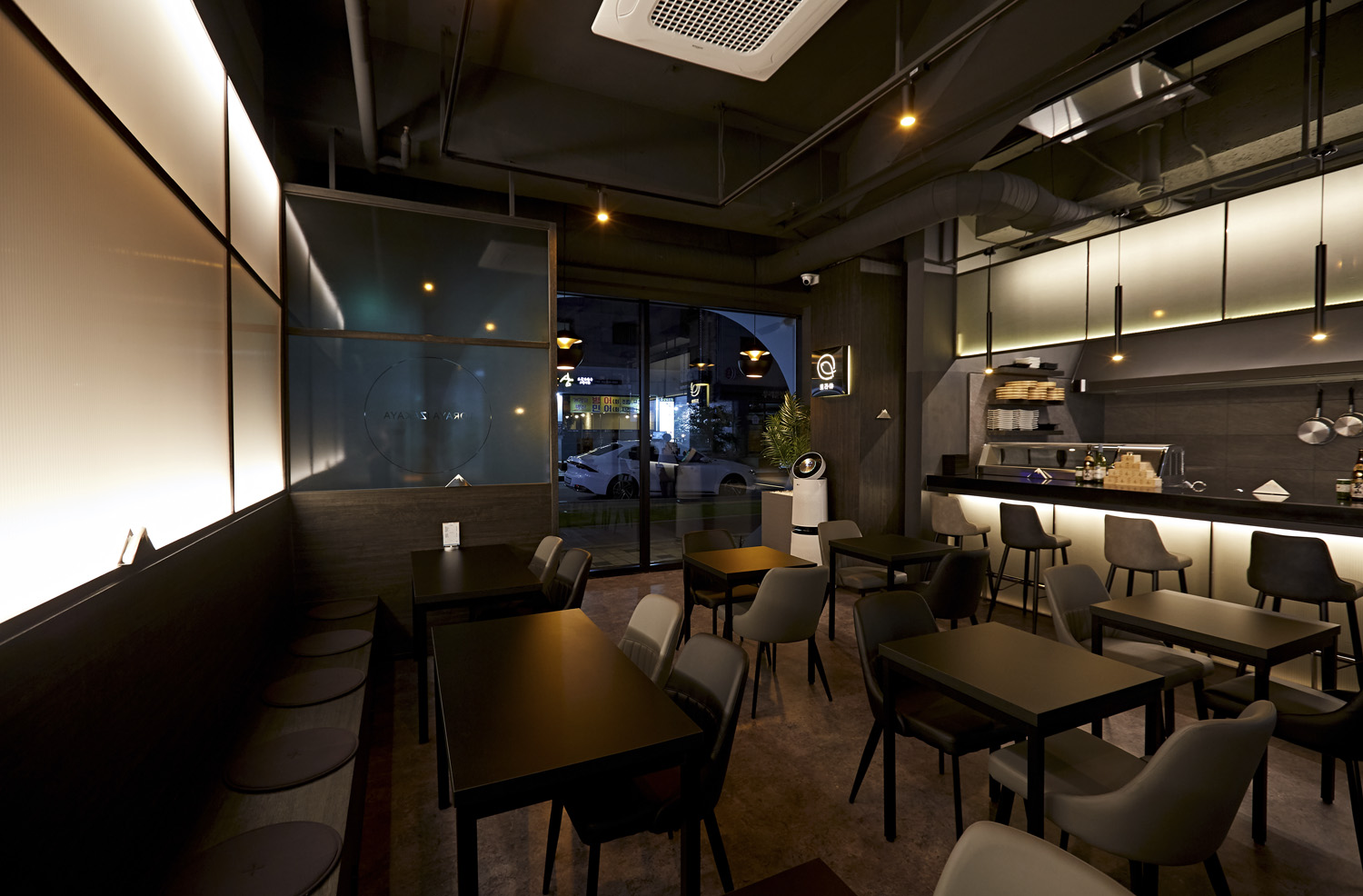 简约氛围的 16 坪韩式餐厅设计-11