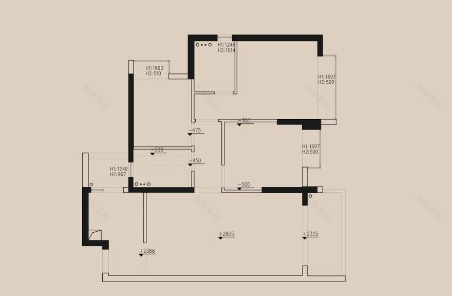 95㎡色彩多变的少女风轻法式-58