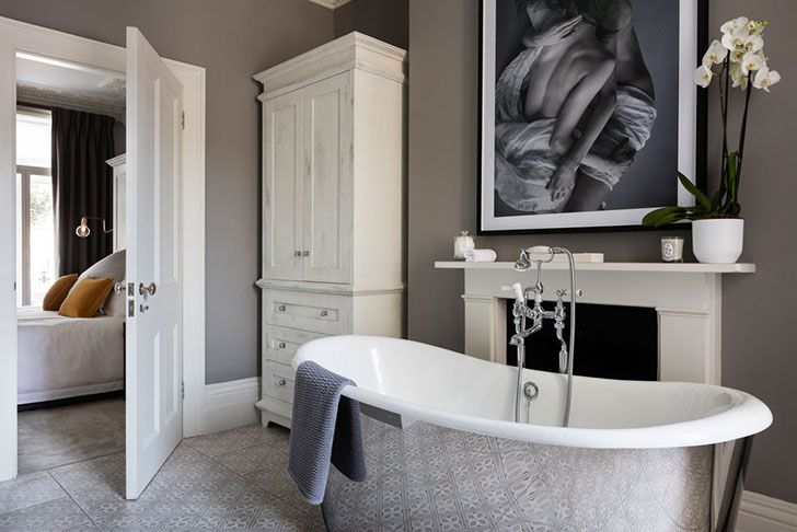 伦敦切尔西优雅复古现代家居设计-8