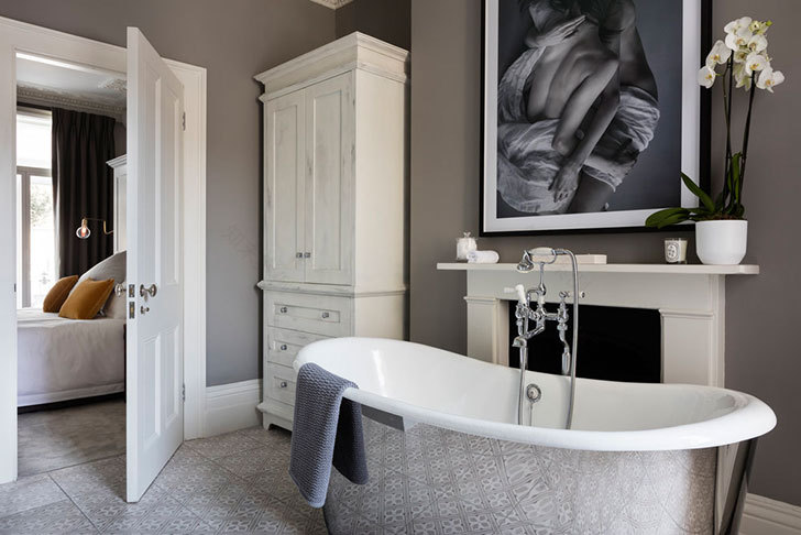 伦敦切尔西优雅复古现代家居设计-8