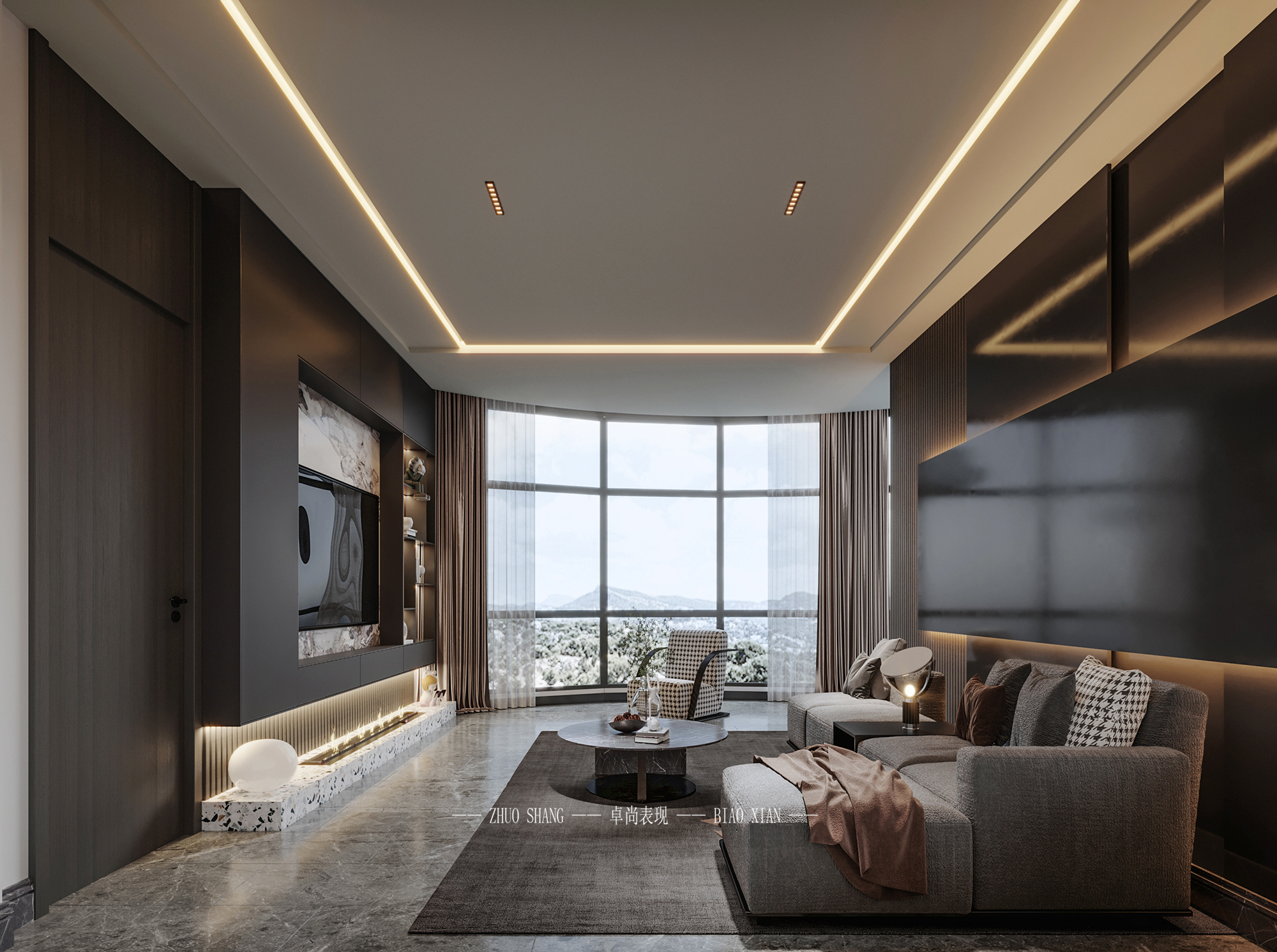 卓尚表现|现代风格  家装-9