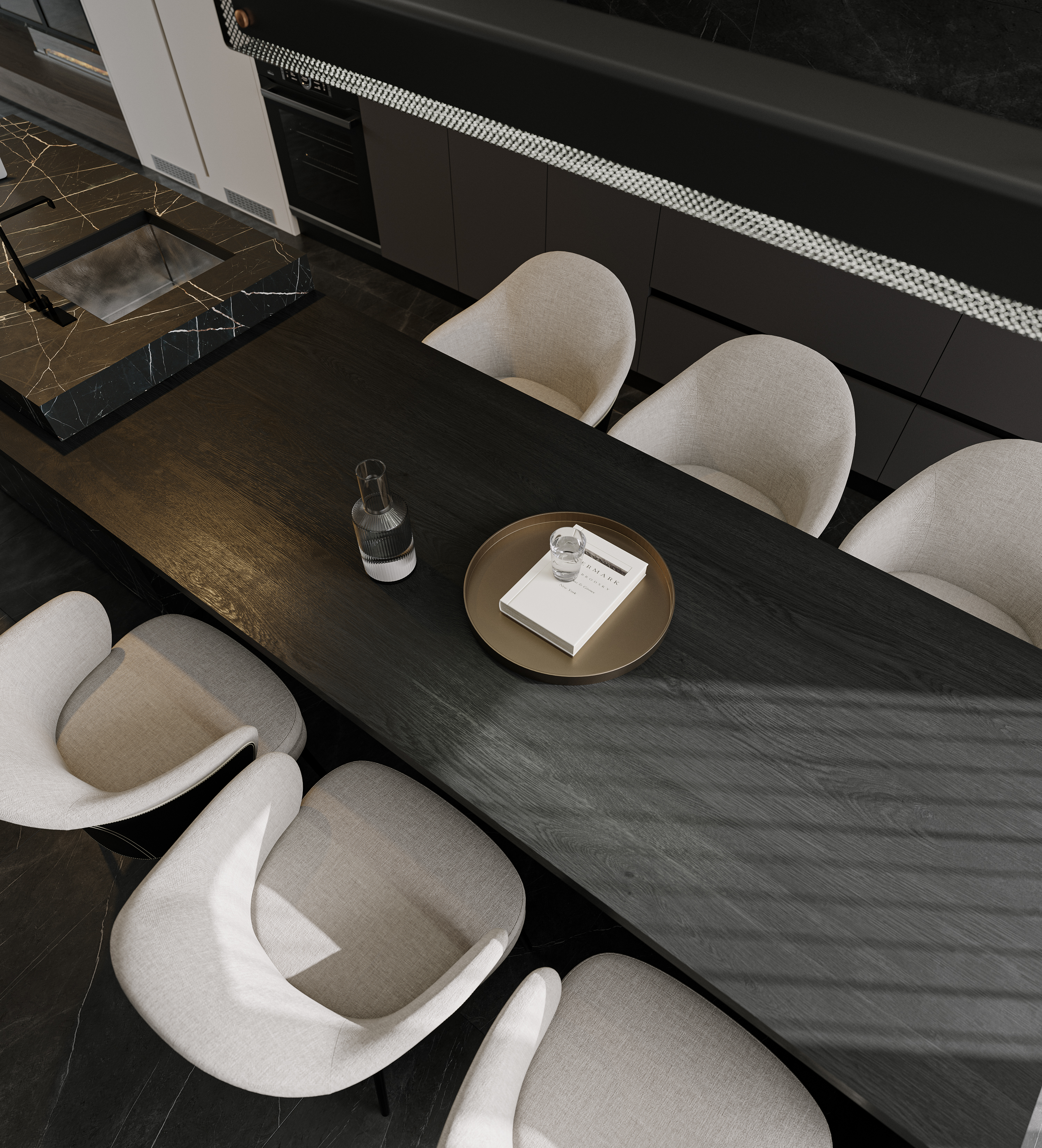 深色调客餐厅渲染-5