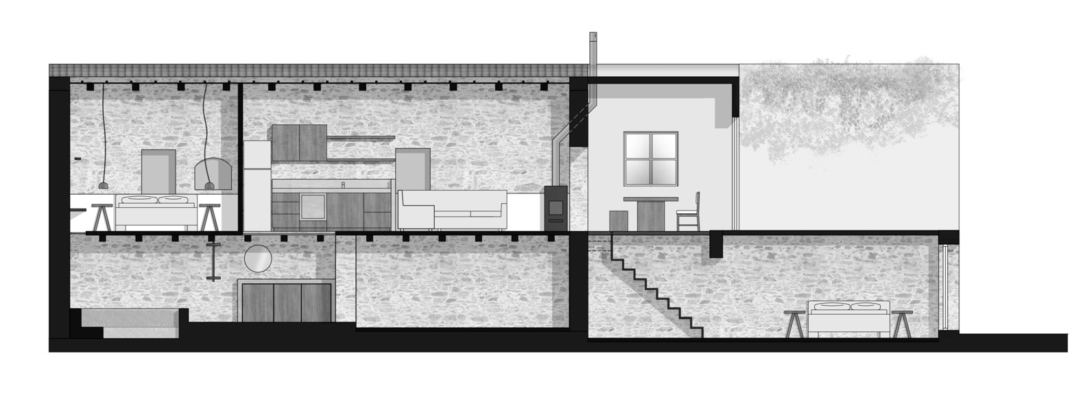 希腊 Coo House · 古老石屋的现代重生丨Zeropixel Architects-36