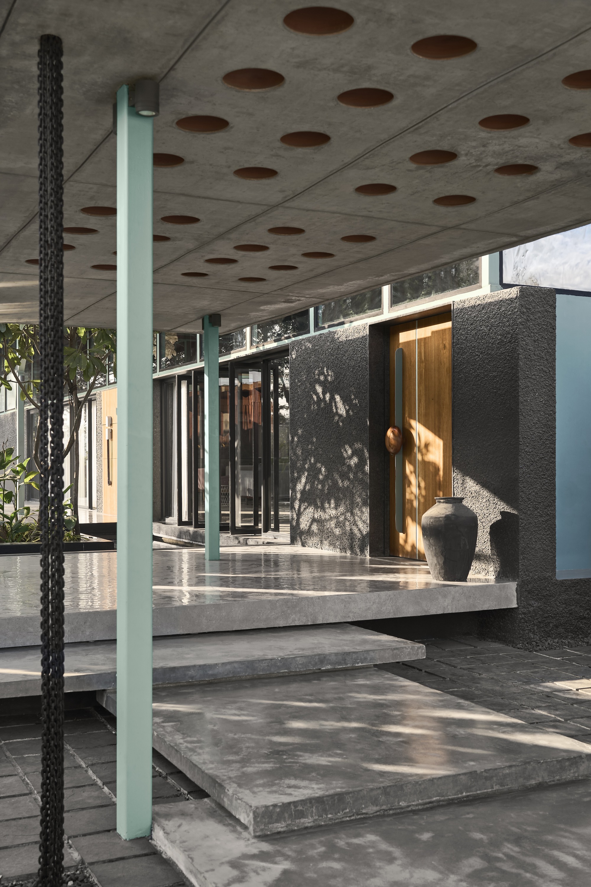 绿山墙别墅丨印度印多尔丨Atelier Architects-24