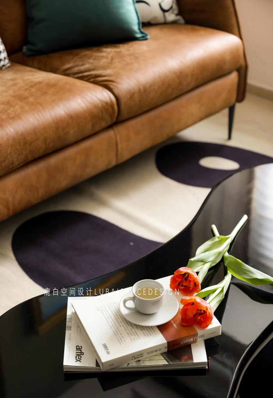 96㎡复古风精装房丨鹿白空间设计-6