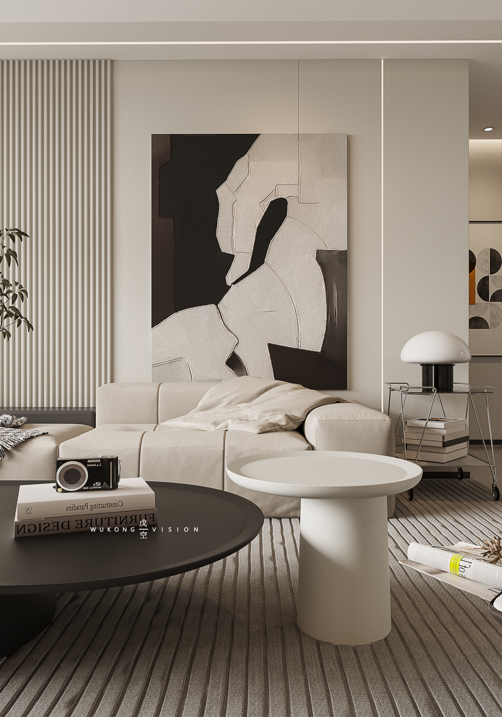 戊空效果图 一 现代黑白调-2