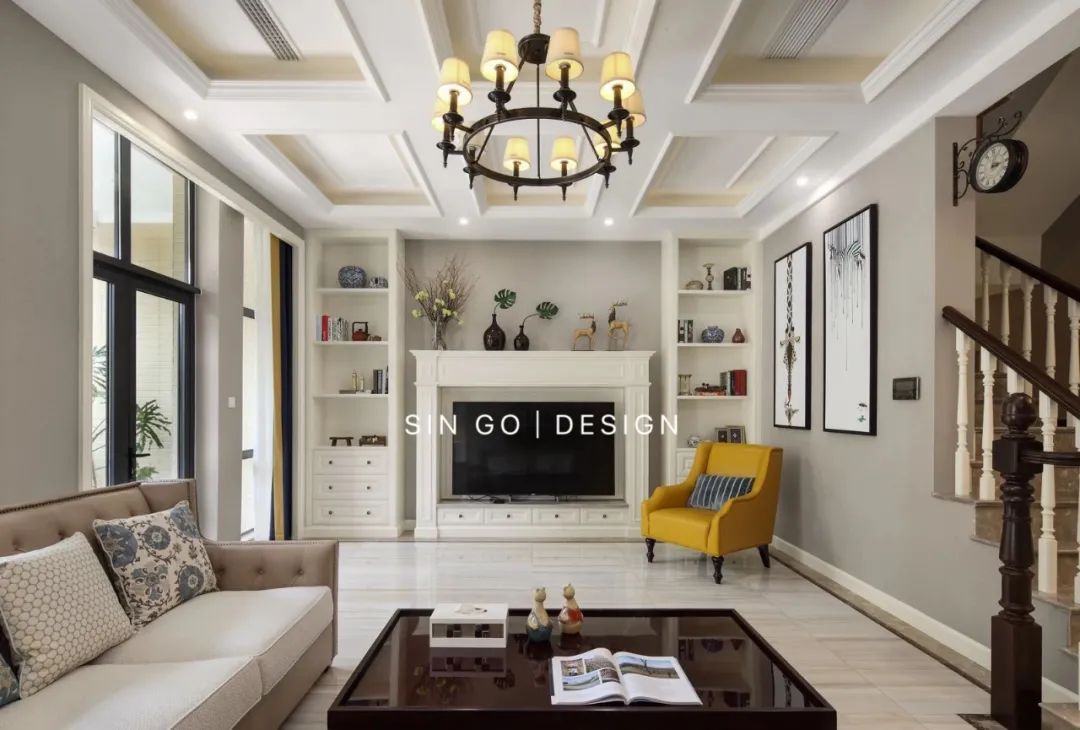 湖畔御园美式联排别墅设计丨星杰-24