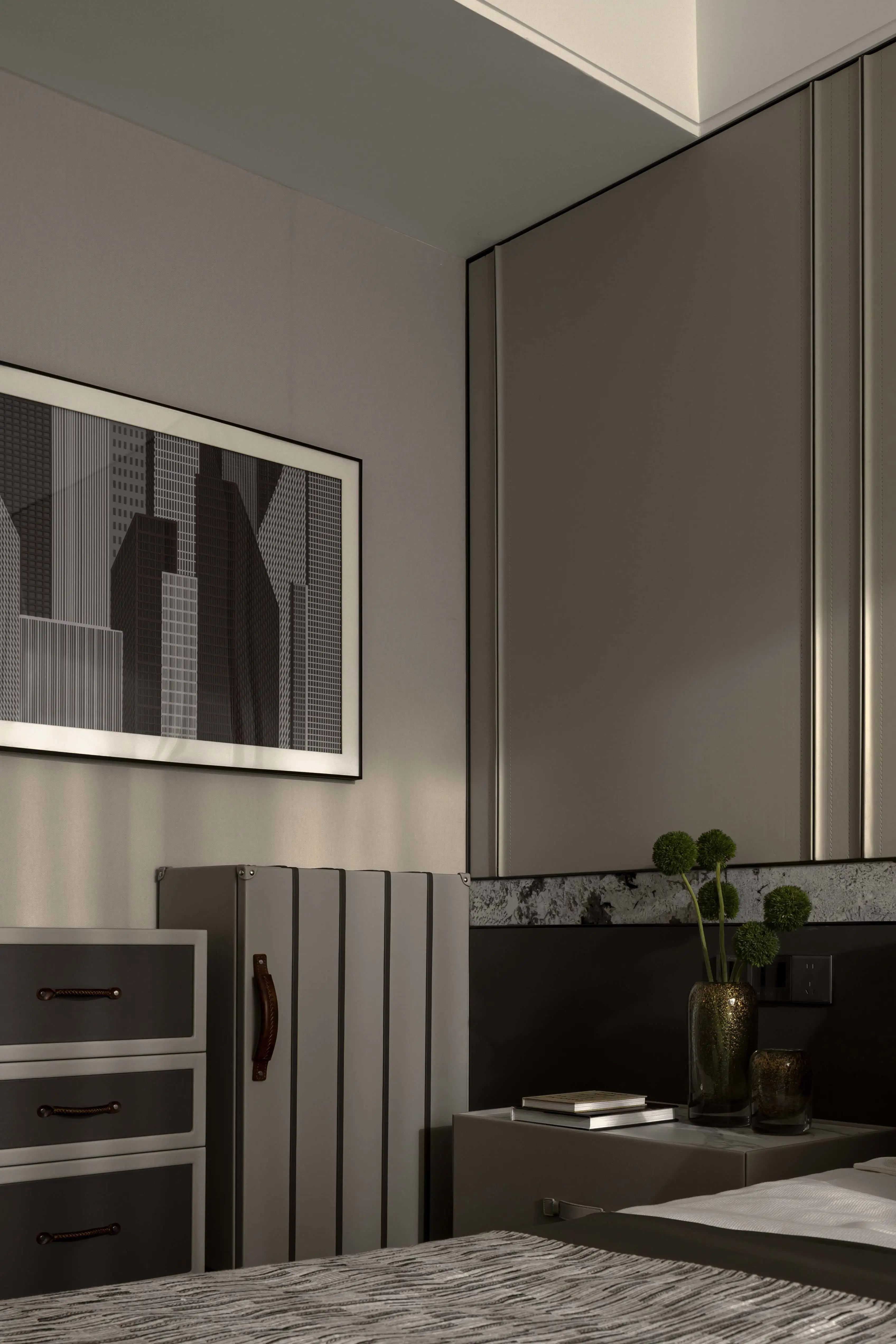 现代轻奢样板间丨璞辉设计-37