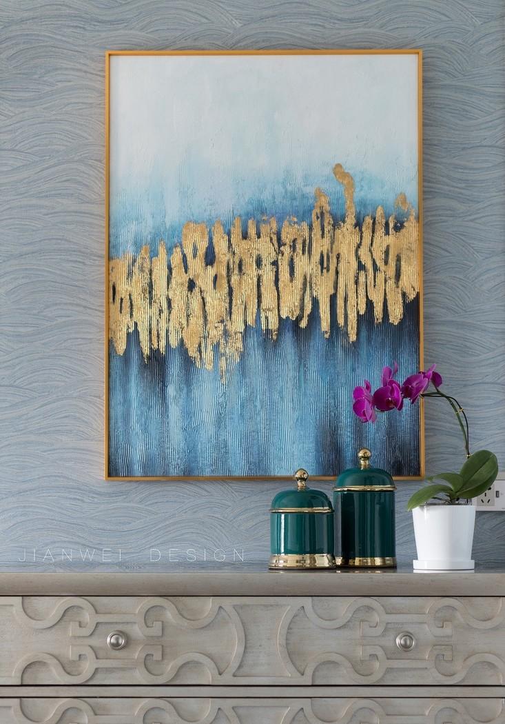 现代摩登美式轻奢家居,玩转平层空间设计-44