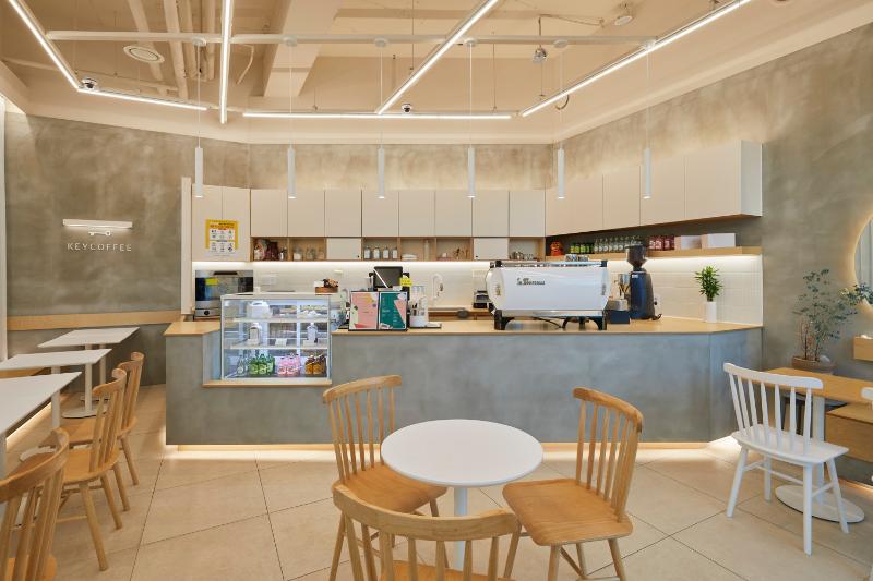 12 坪极简风咖啡厅设计 | 韩式 White&Woodton 风格-2