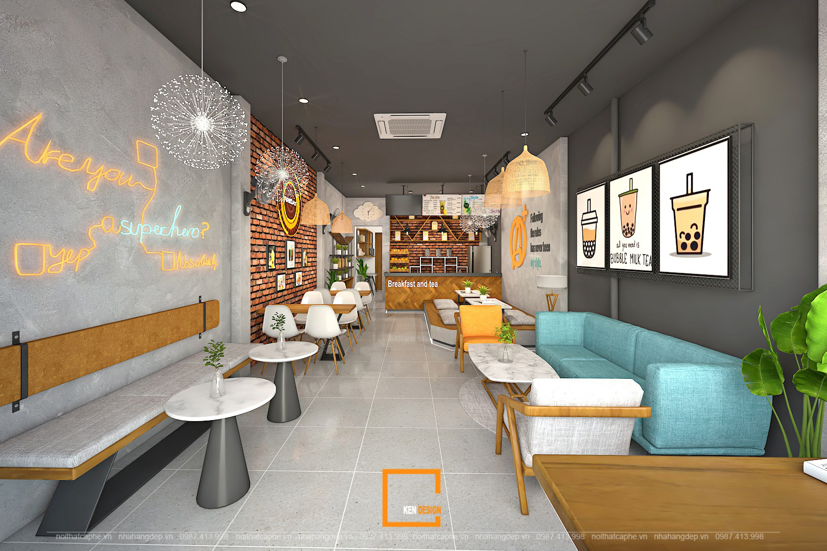 Friday Breakfast & Tea餐厅室内设计丨越南丨KenDesign-52