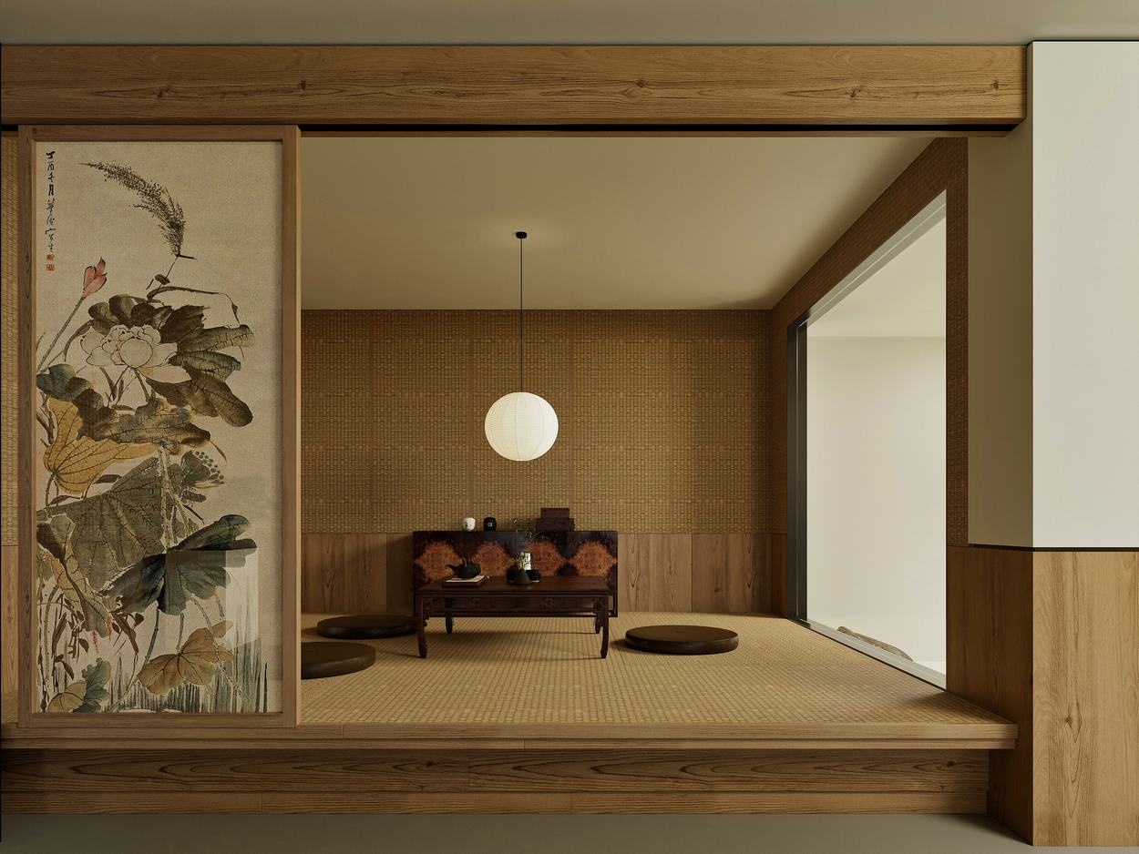 忆江南·中式别墅丨ZHBB 效果表现-35