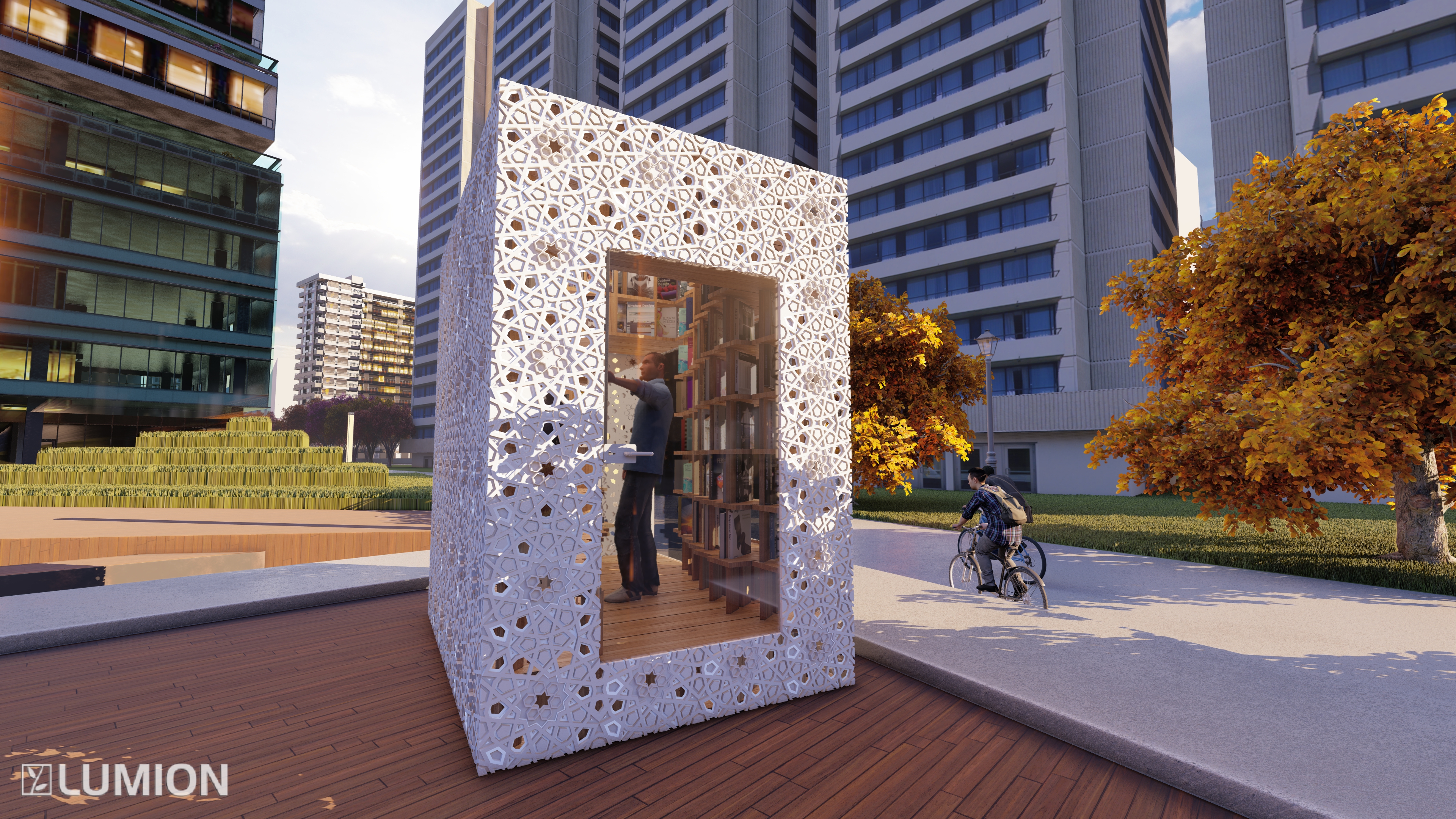 Bookshop kiosk proposal in EL Azbakeya Competition-3