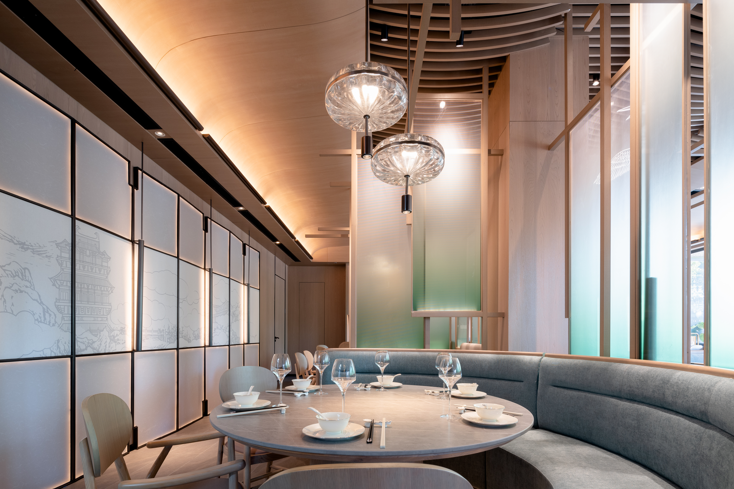 餐饮｜620㎡ 新中式餐厅（淮扬菜）-4