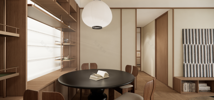 蔚蓝左岸花园现代原木风样板间丨中国深圳-10