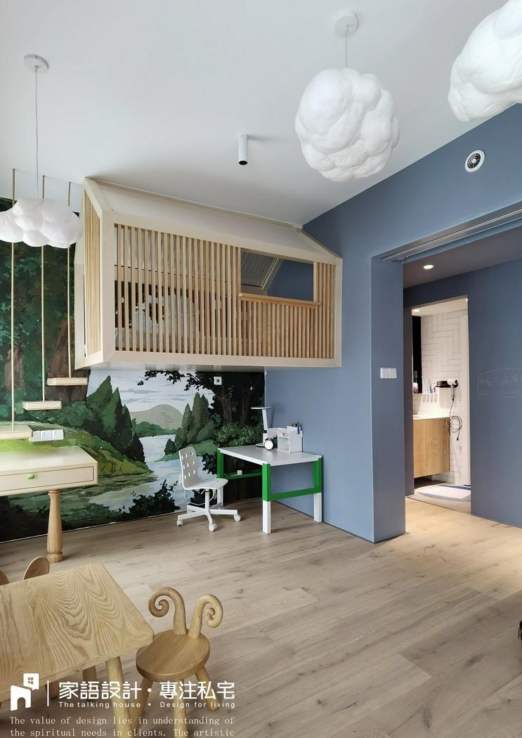 广州家语设计 · 童话镇平层 · 温馨,创意与自然的居家空间-23