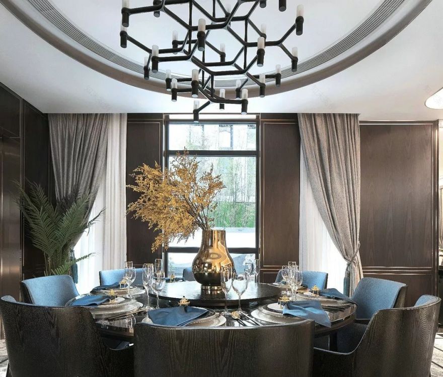 常德壹号府·新中式风格样板房设计丨中国常德丨伊派软装设计-60