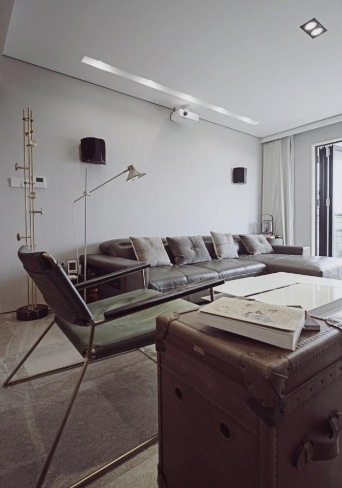 ANAC 空间高级灰现代简约三室,储物空间与光线设计巧妙结合-4