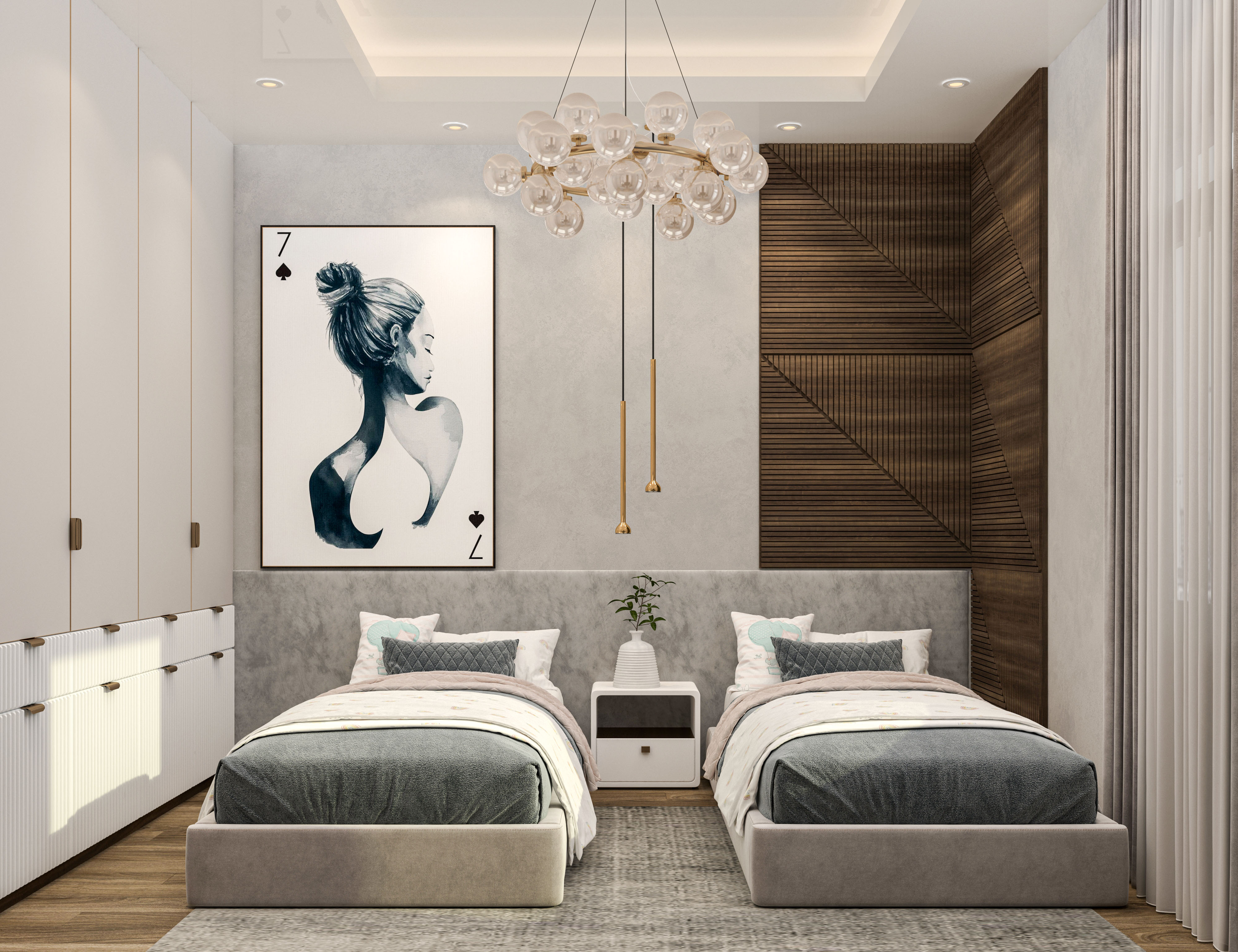 双人卧室设计丨eng mohamed elsake designs-7