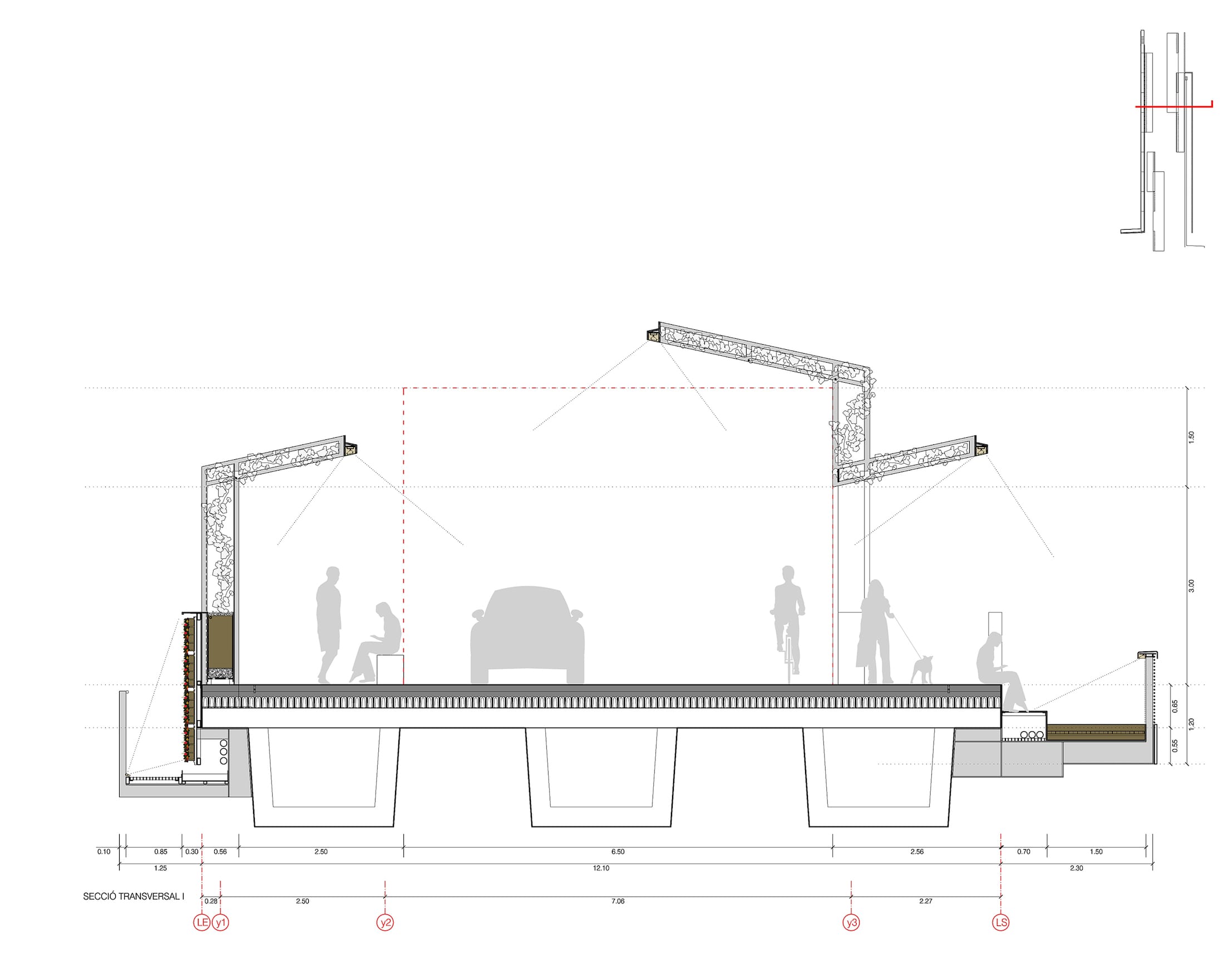 巴塞罗那“新旧三位一体”社区空间-17