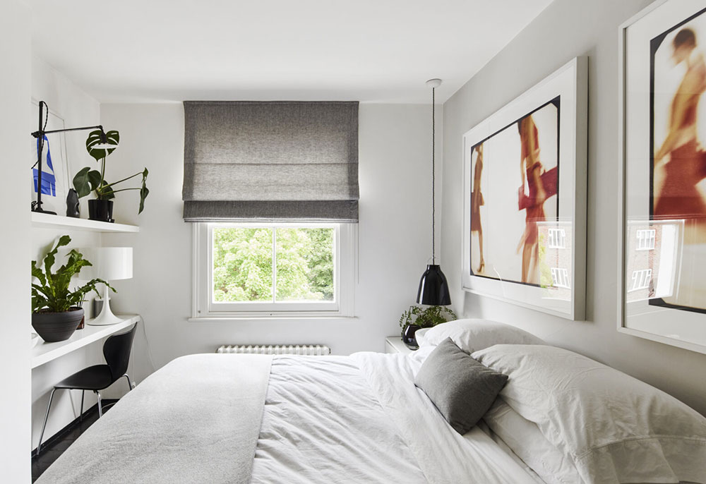 伦敦时尚黑白风格维多利亚式联排别墅-17